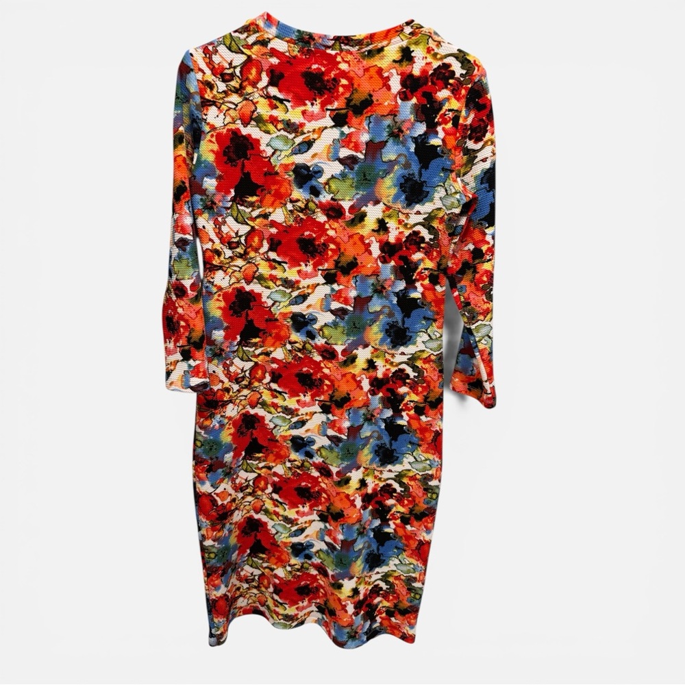 Sonnet James Floral Multicolor Knit Sheath Dress - Women - Picture 7 of 7